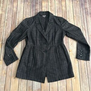 J. Jill Black and White Tweed Jacket | Size 4